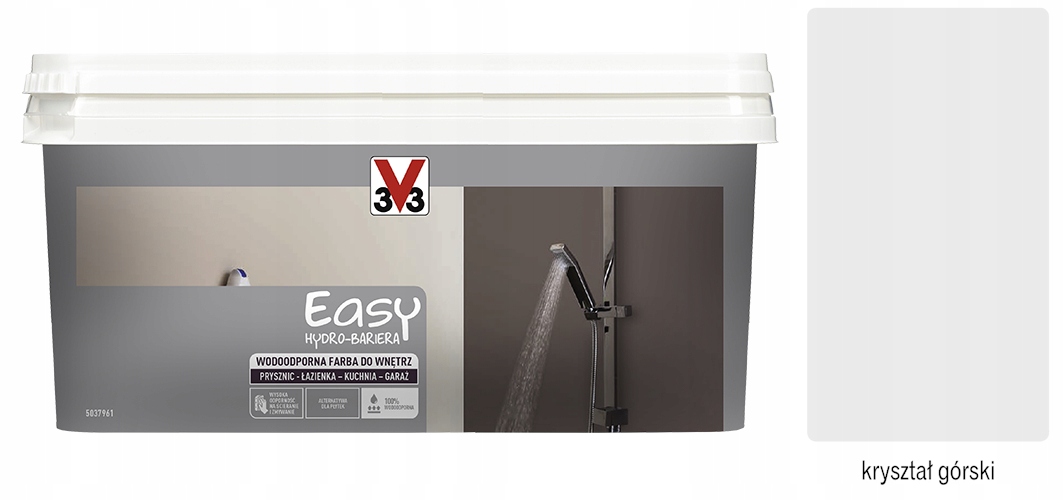 Kafle W Płynie Hydro-bariera Farba 2 L Wodoodporna Kryształ górski satyna