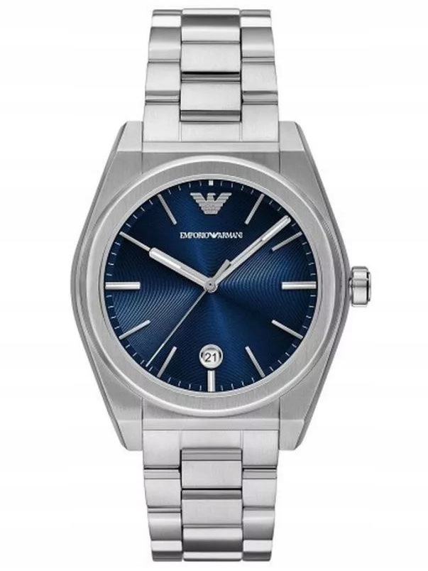 Pánské Hodinky Emporio Armani AR11620 Stříbrné Datumovka 50 M Na Den Chlapců
