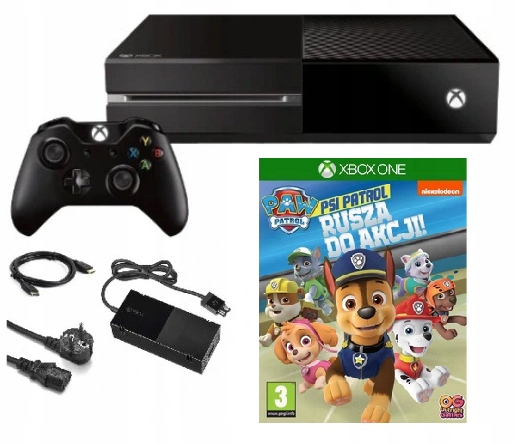 Konsola Xbox One 500 GB + Pad + Psi Patrol