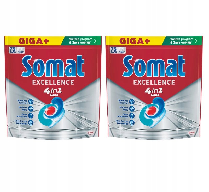 Kapsułki do zmywarki Somat Excellence 4w1 2x 75 szt