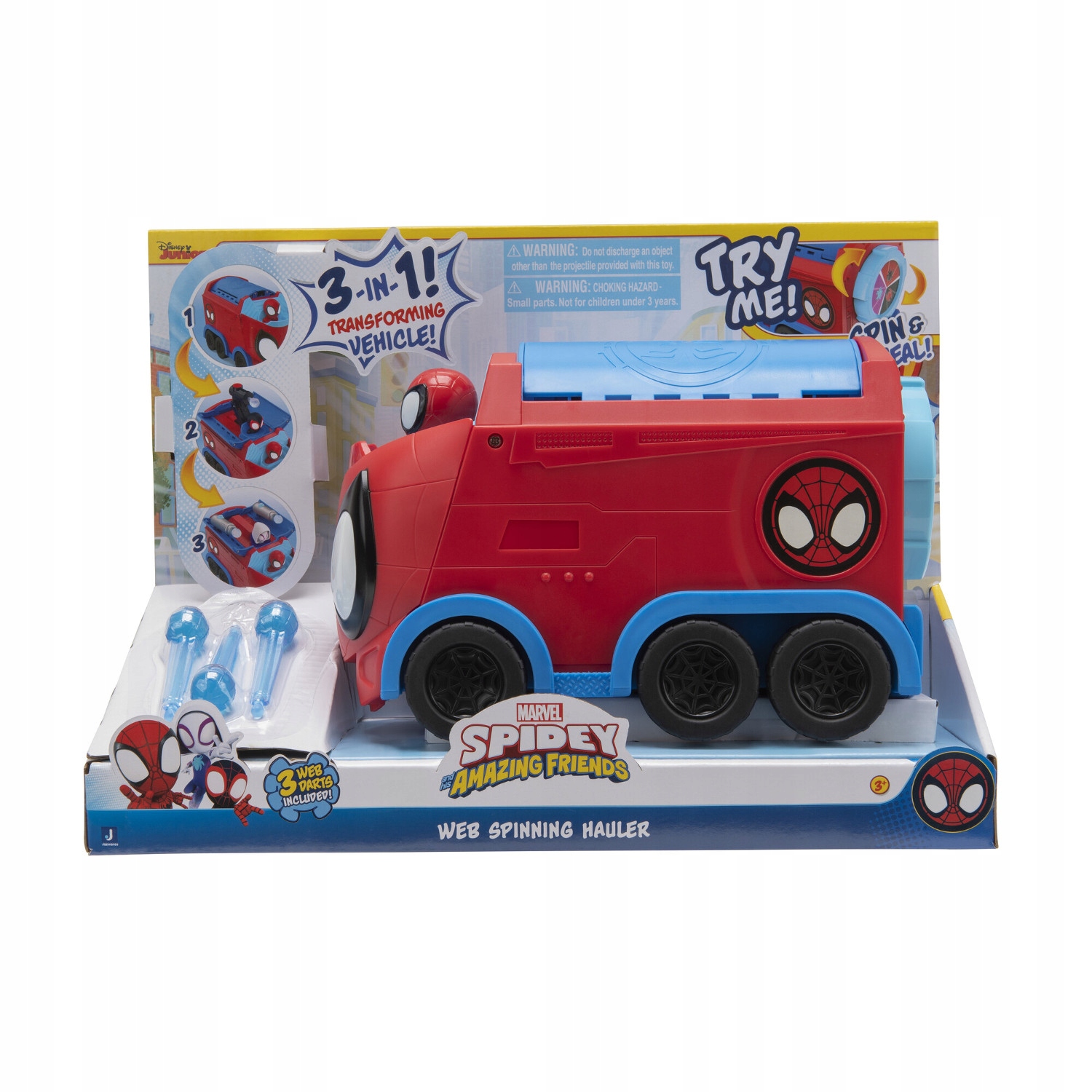 

Spidey Deluxe Spinning Hauler pojazd 3w1