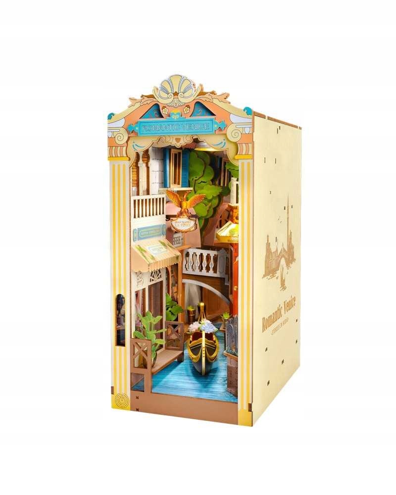 Puzzle 3D, grzbiet książki Diy Romantyczna Wenecja, Robotime, 110 elementów