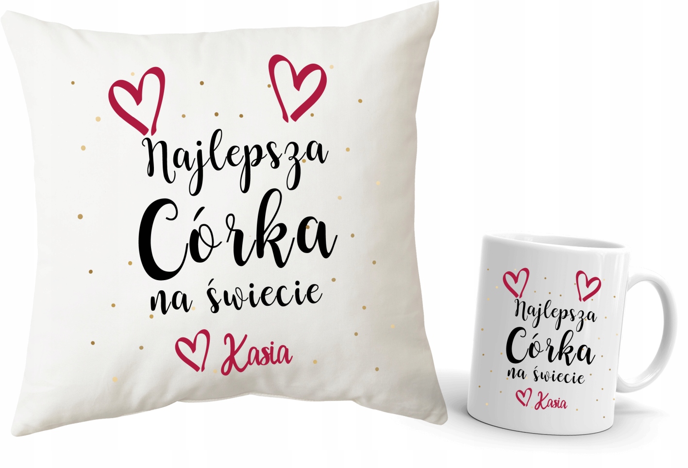 

Poduszka Kubek dla Córki imię