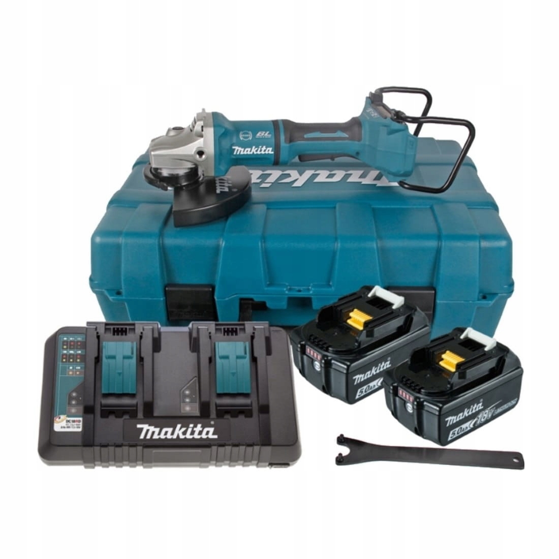 Makita DGA900PT2 Úhlová bruska 230 mm 18 V 2x5,0 Ah
