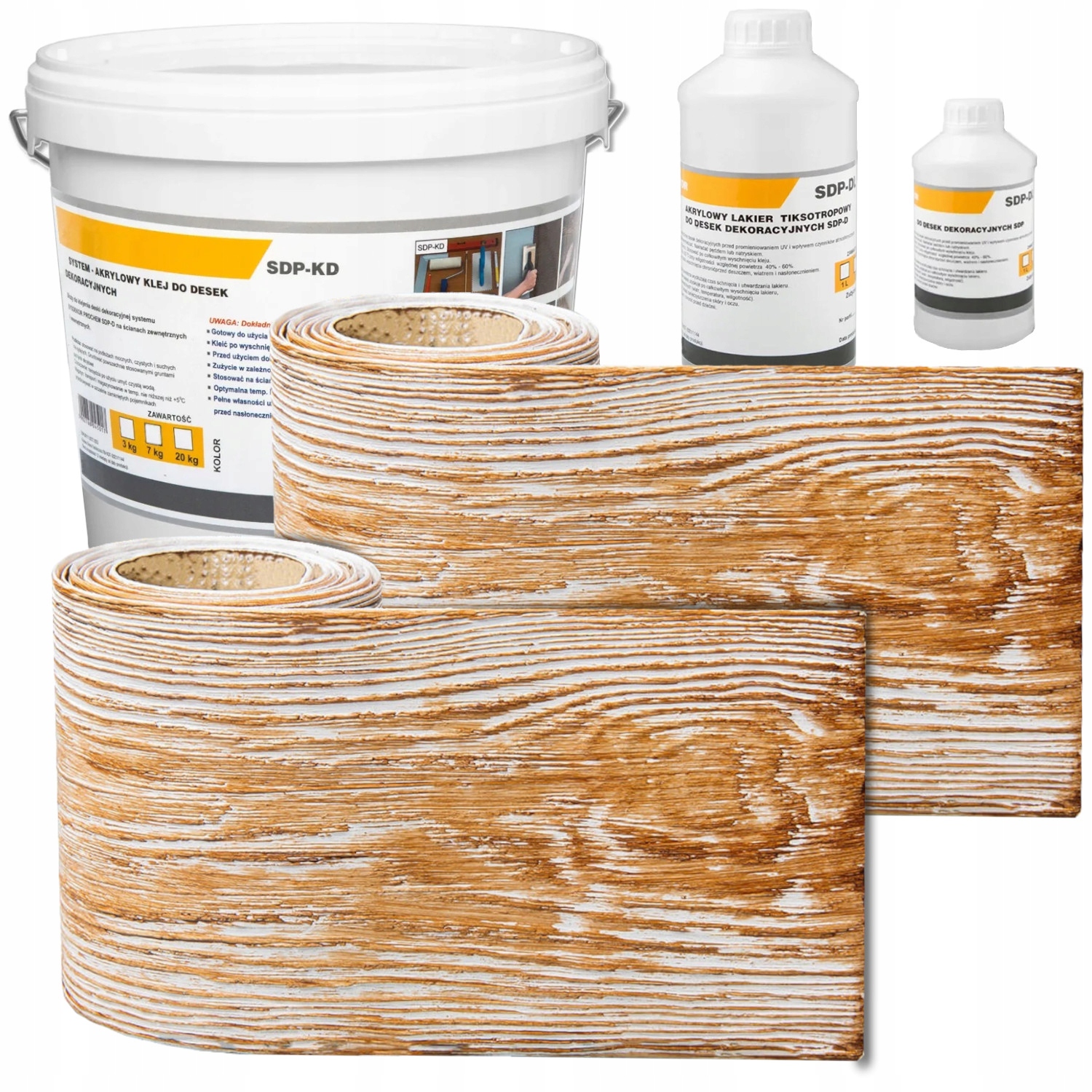 Fasádní deska Elastická imitace dřeva 3D Patina Hnědá Sada 0,83 m²