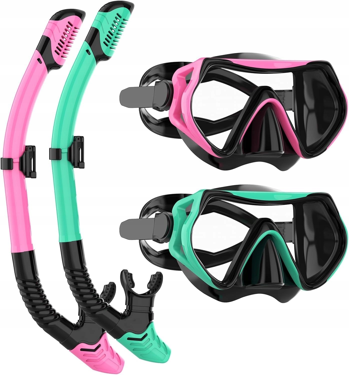 MASKA DO NURKOWANIA SNORKELING 180 STOPNI 2 SZT