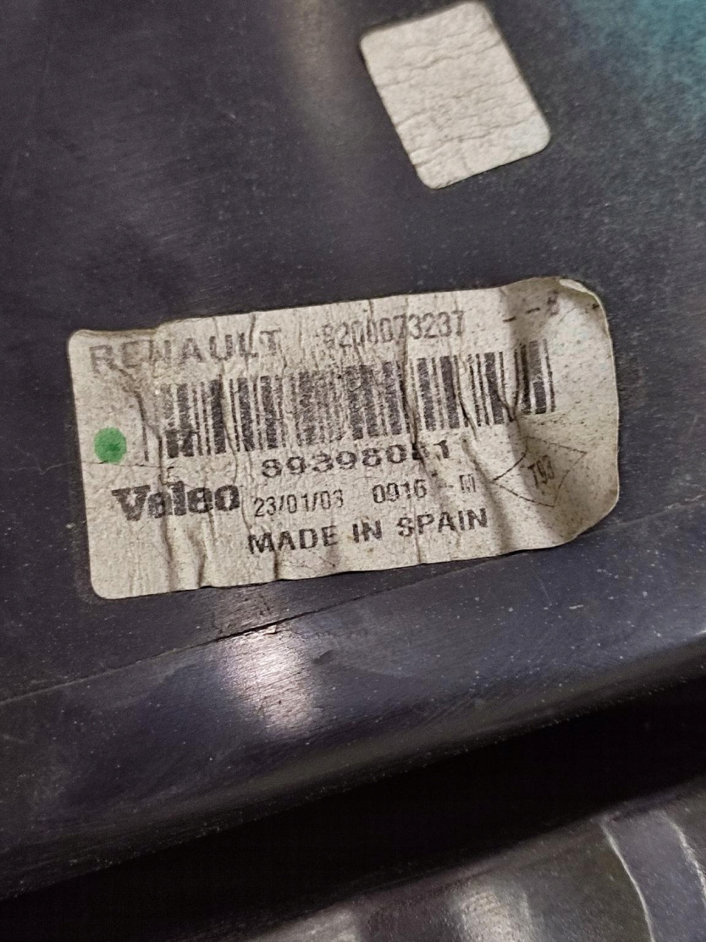 RENAULT MEGANE II light right rear part 89398081