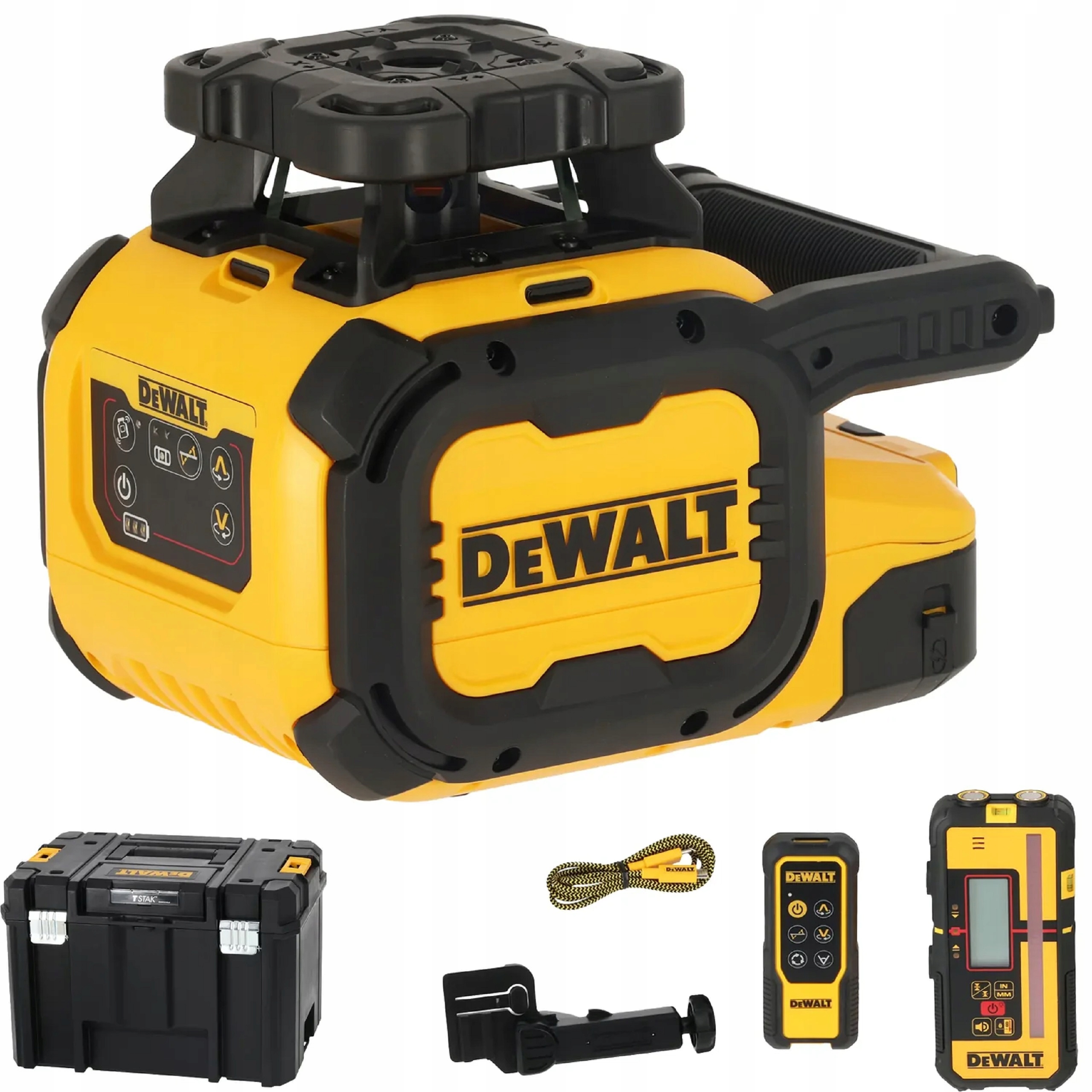 Laser Rotacyjny DeWALT DCLE15211R Czerwony 600m Detektor Walizka Usb IP66