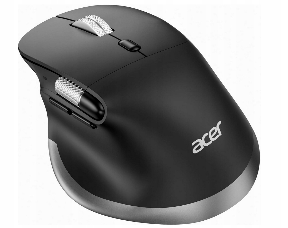Acer bezdrátová myš ergonomická pravá 1600 Dpi 6 tlačítek černá