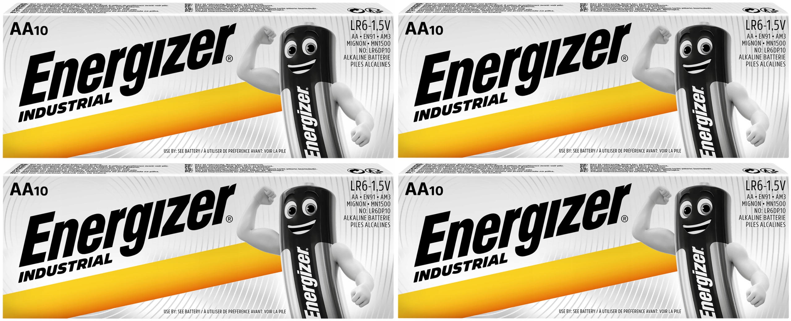 

40x Mocna Bateria Energizer Industrial R3 Aaa 1,5V