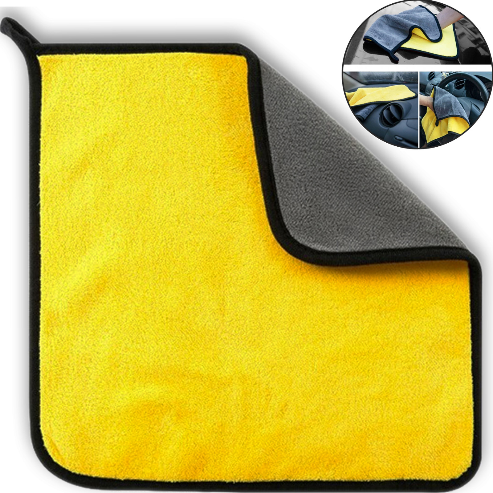 Ręcznik Samochodowy Ścierka gruba Mikrofibra do osuszania polerowania 30x30