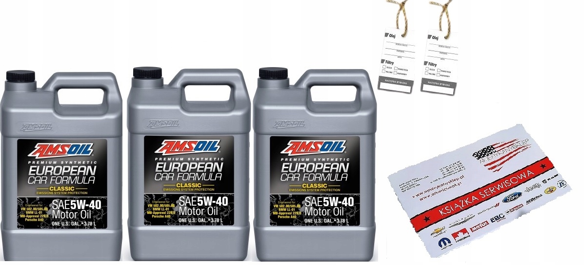 AMSOIL 5W40 EUROPEAN CAR FORMULA 11,34L + GRATISY