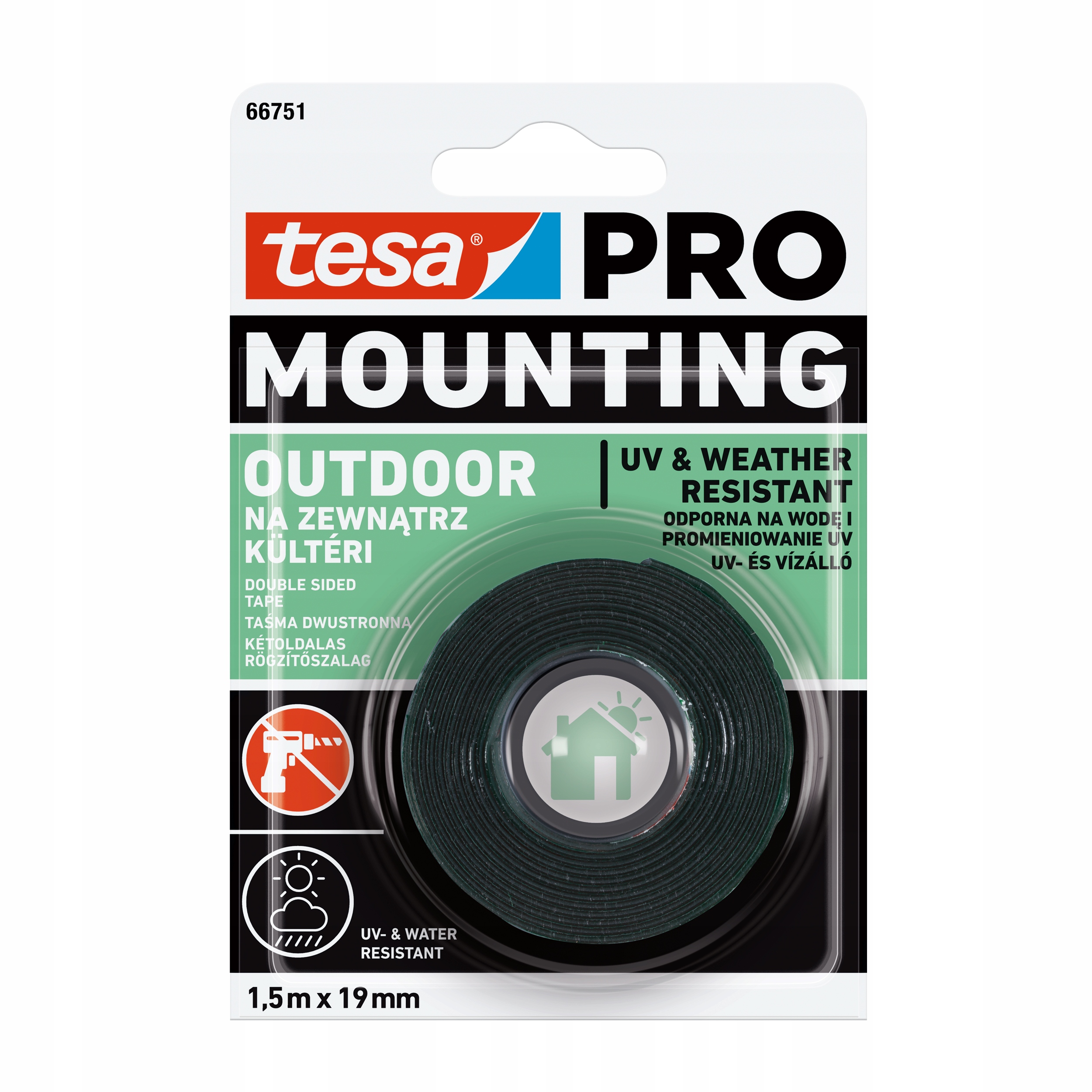 

Taśma piankowa tesa Pro Mounting Outdoor 1,5mx19mm