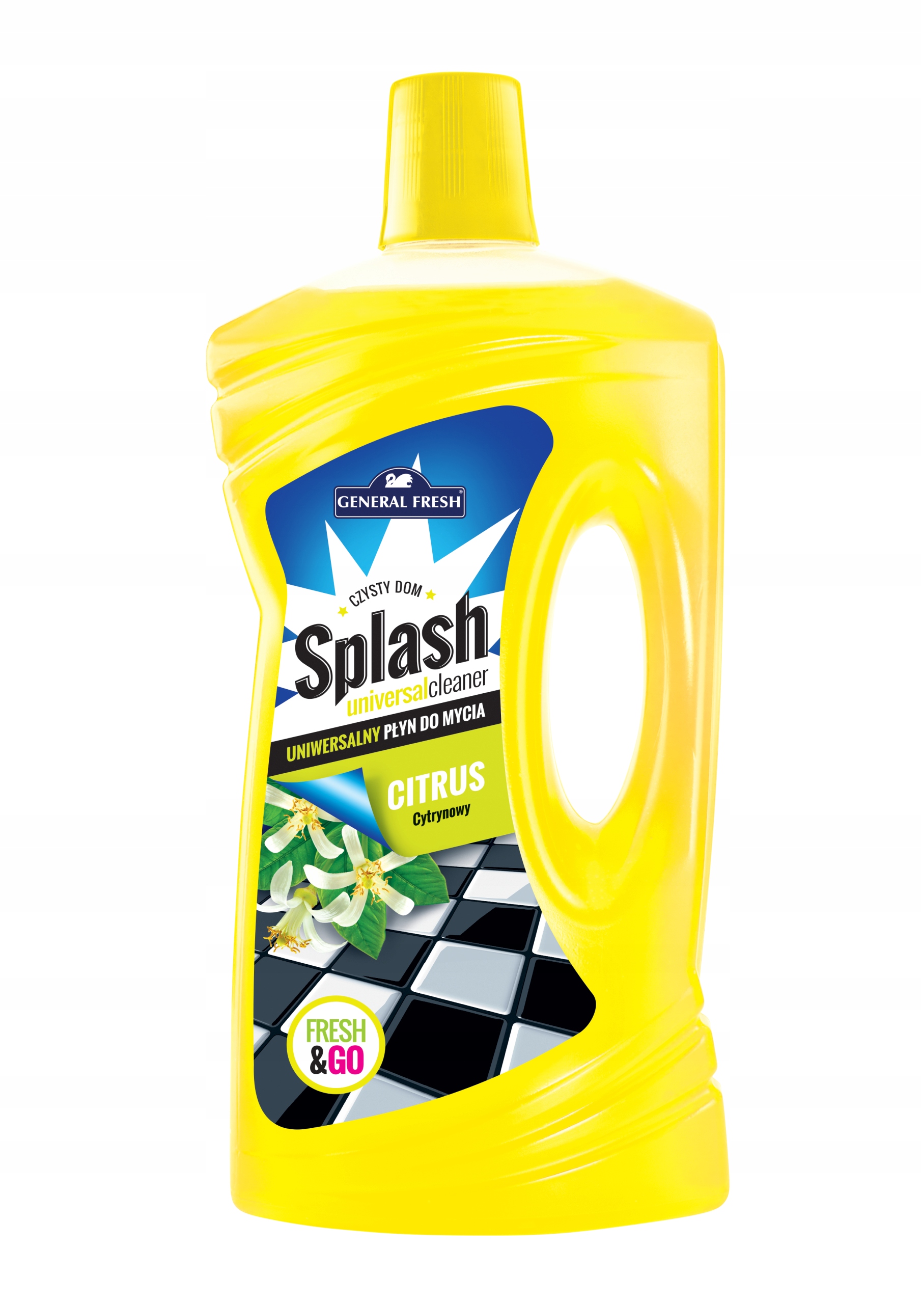 Levně 7X General Fresh Splash Univerzální mycí prostředek Citronový 1L