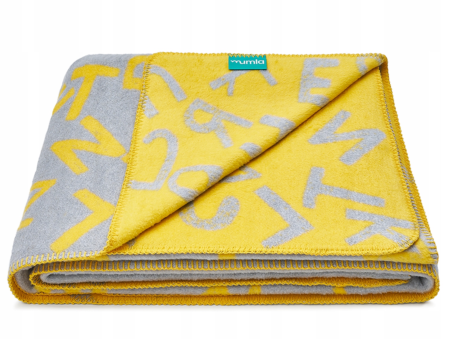 Deka Alfabet 150x200 cm bavlněná Mumla