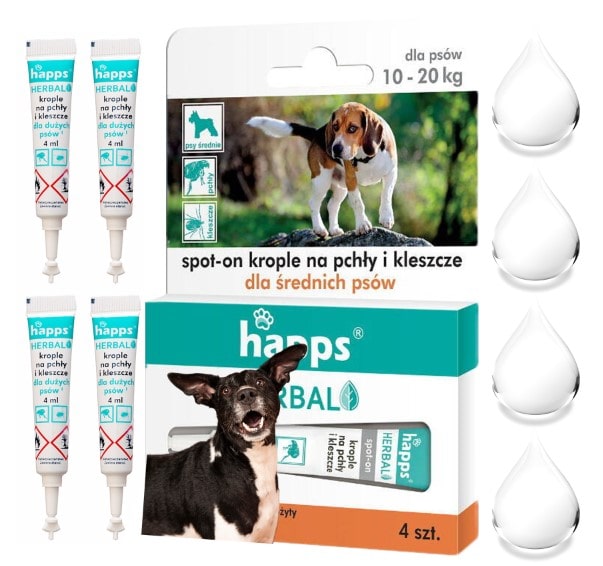 

Środek Krople Na Pchły I Kleszcze Dla Psów 10-20KG
