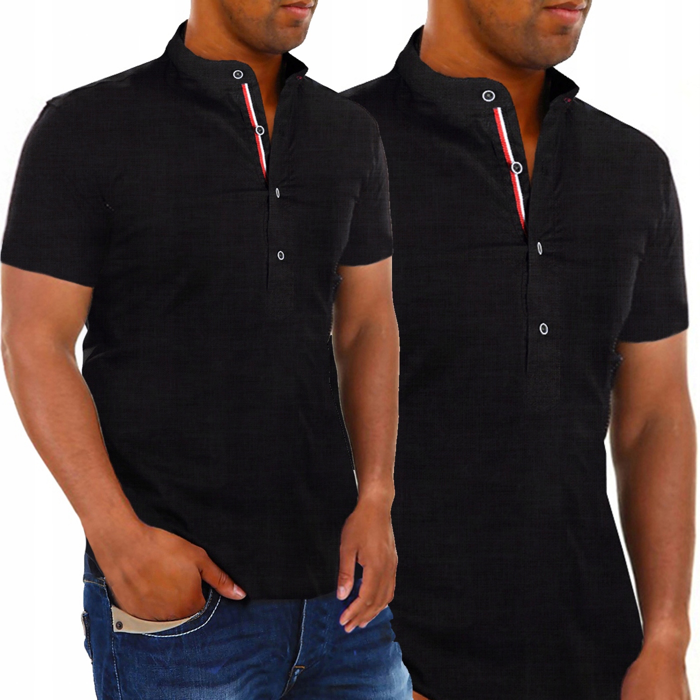 Pánská košile Stójka Casual Denní Lněná Len Bavlněná