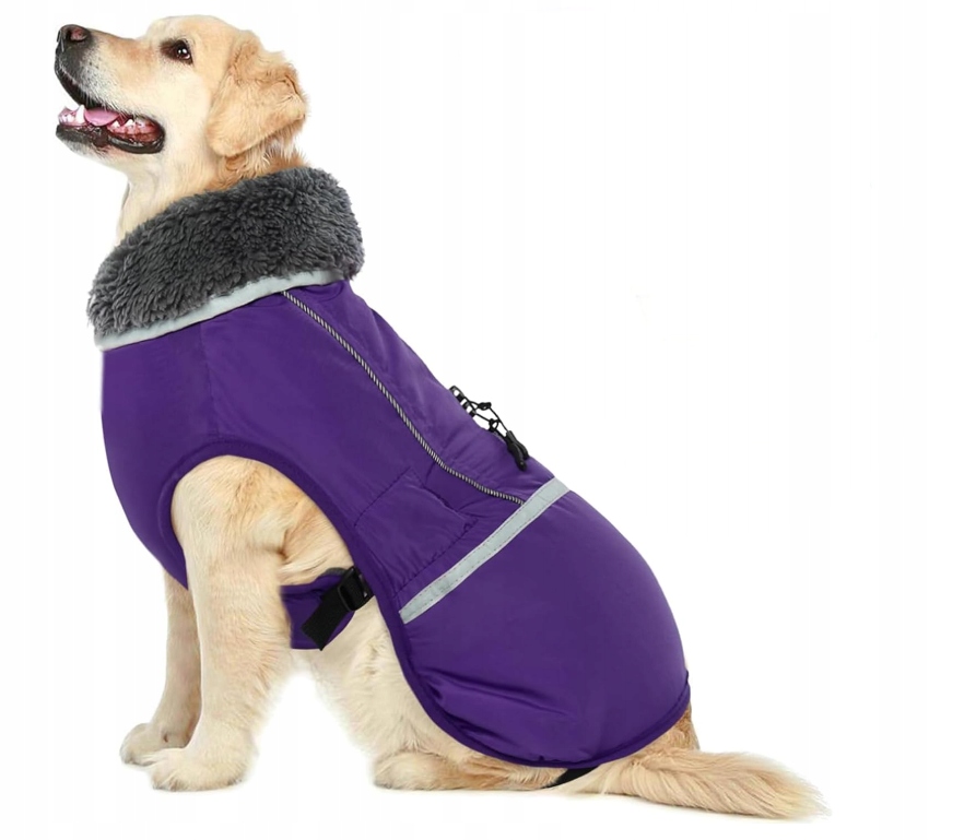 Levně Teplá bunda pro malé psy – Odrážející světlo a voděodolná S