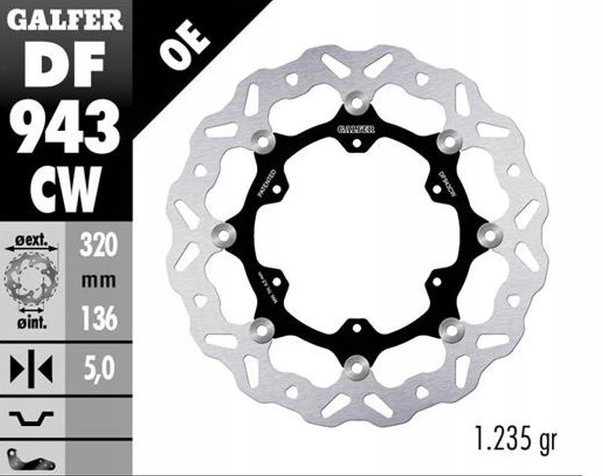 Galfer Predný Brzdový Kotúč Ktm 790R Adventure '19-'22 890R/L Adventure