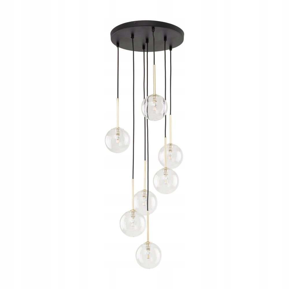 Luster Stropná lampa Zvislá Nilos Čierna Kov 97 cm 7xG9 Loft Tk Lighting
