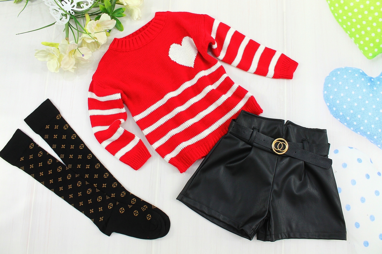 Czarne długie skarpety podkolanówki 34-38 Płeć dziewczynki