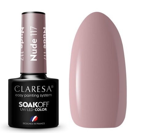 

Claresa Lakier Hybrydowy Uv/led Nude 117