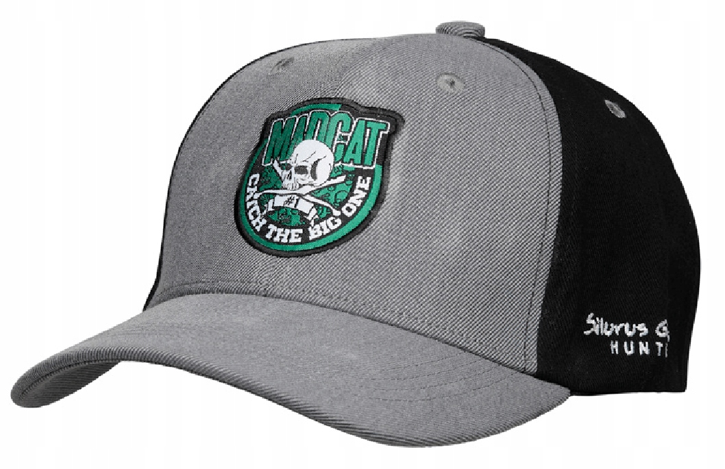Czapka wędkarska MadCat Skull Badge Grey Melange