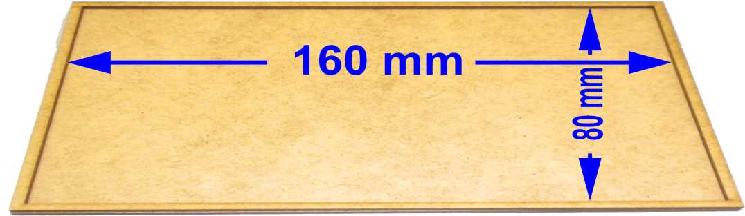 Movement Tray 160 x 80 mm , 80x160mm Hdf/mdf trays , 2 szt.