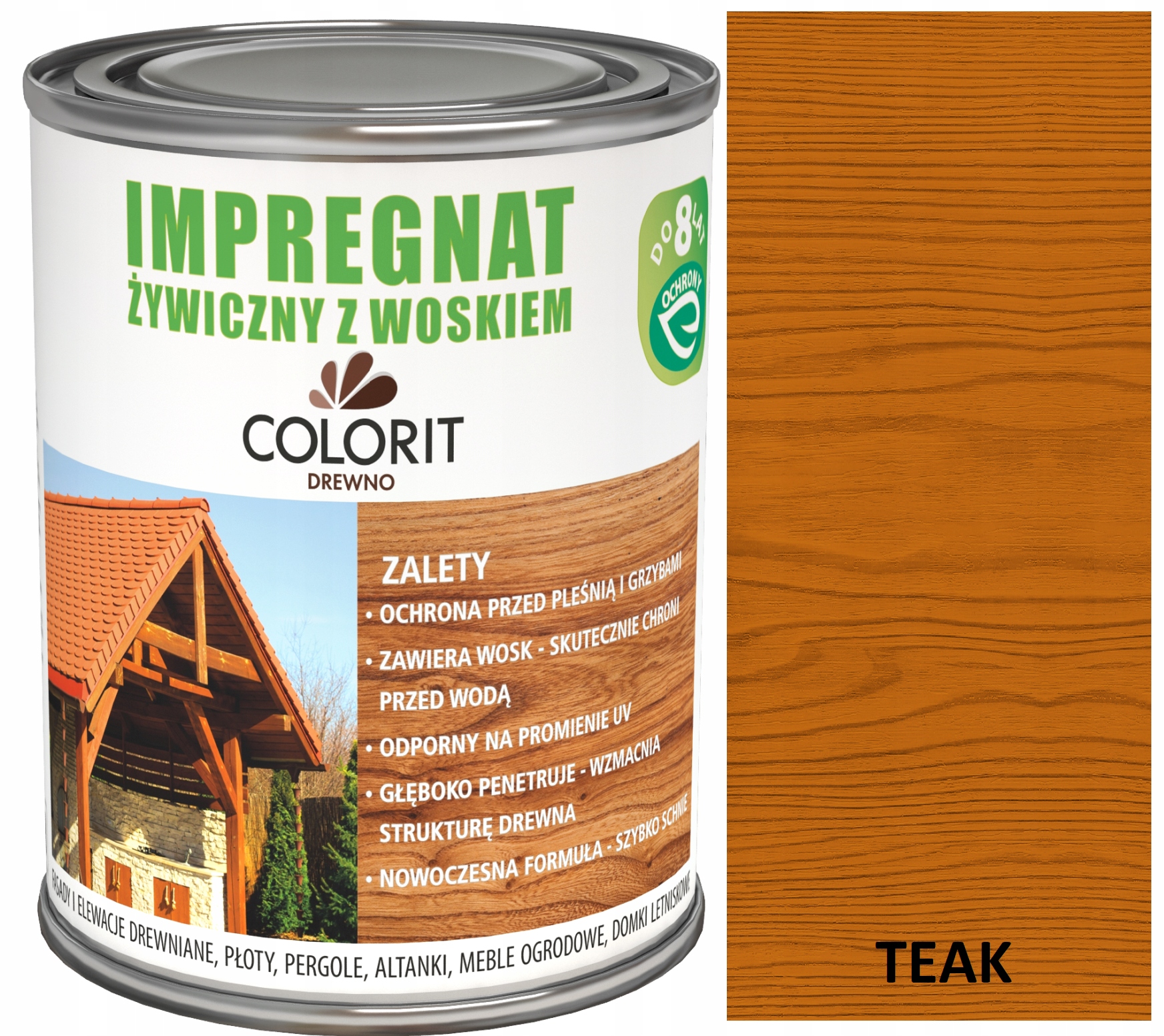 Colorit – Pryskyřičný Impregnát S Voskem, Teak 5 L