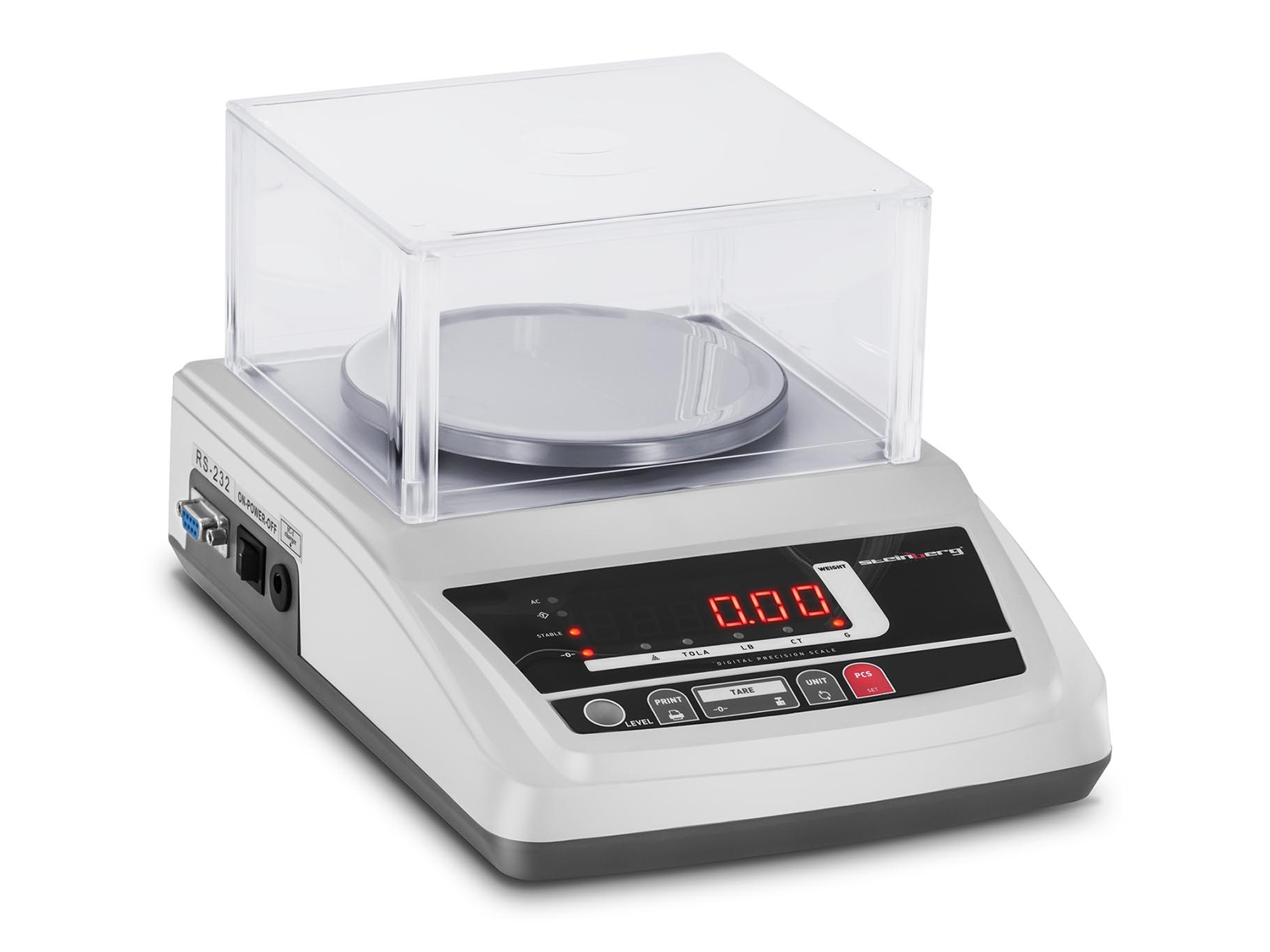 DOKŁADNA WAGA ELEKTRONICZNA 3000g/0,01g LED OSŁONA