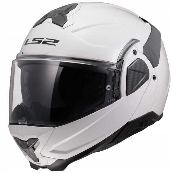 Motocyklová prilba LS2 Advant II Solid White Čeľusťová prilba FF910