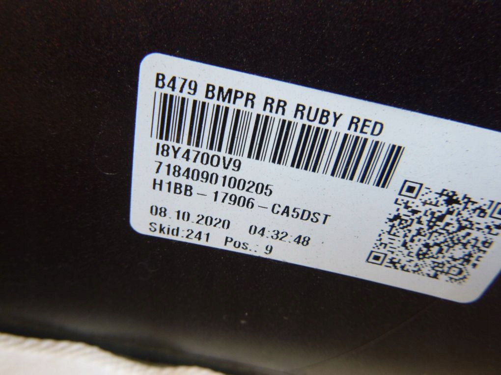 FORD FIESTA MK8 VIII bumper rear