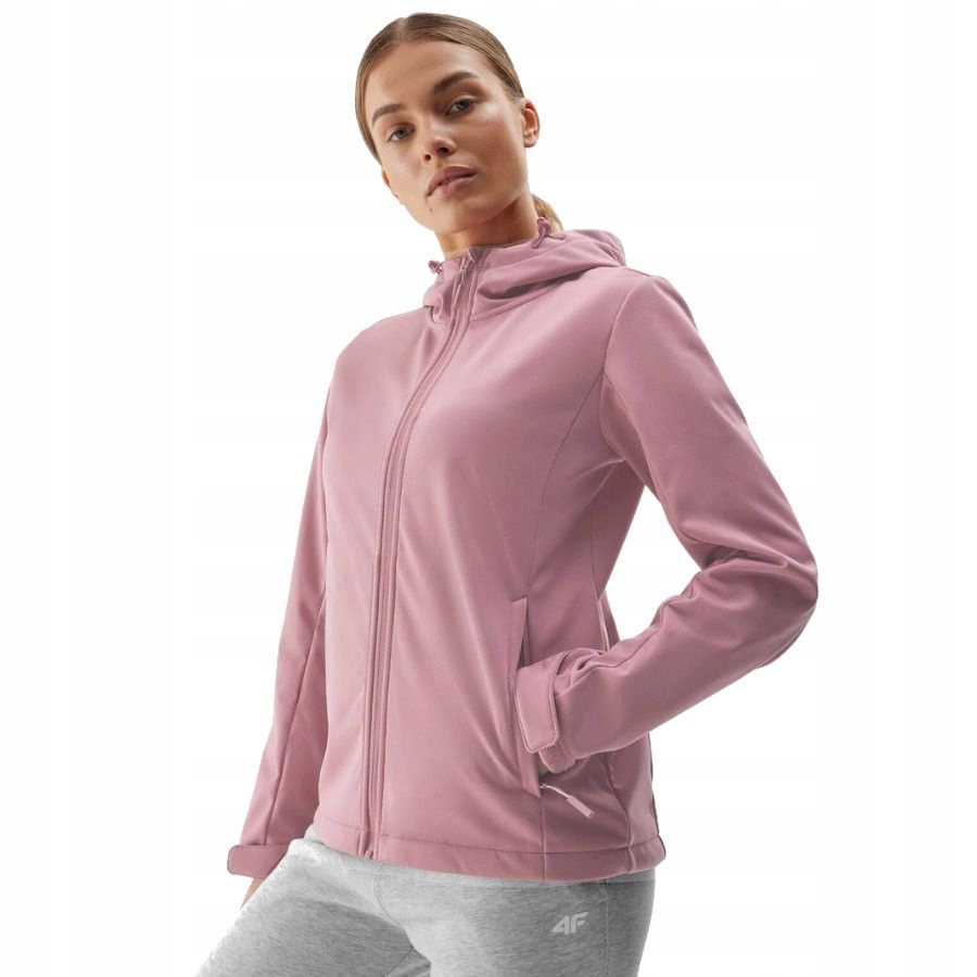 KURTKA DAMSKA 4F PRZEJŚCIOWA SOFTSHELL SPORTOWA PRZECIWDESZCZOWA WIOSENNA Marka 4F