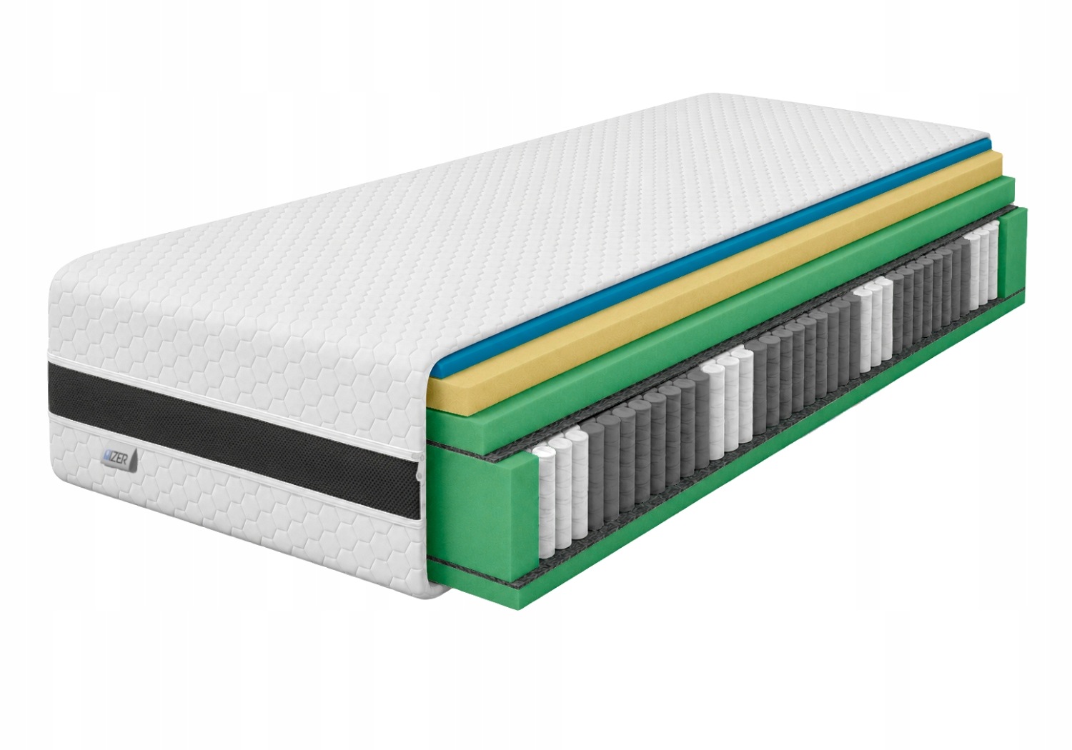 Matrace 80x190 hybridní Premium Multipocket Visco Pneumatic HR44 Hr H3