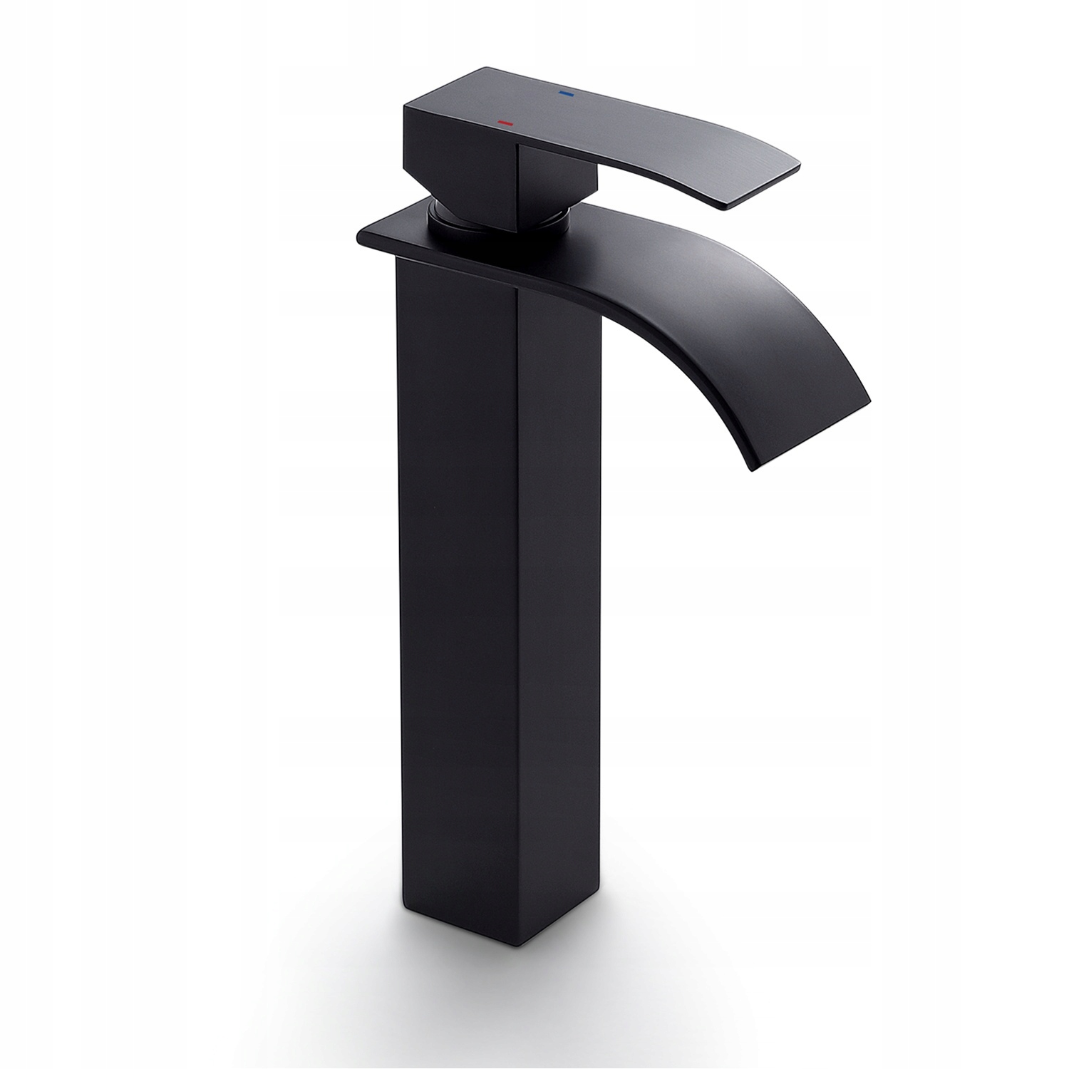 BATERIA UMYWALKOWA ŁAZIENKÓW WYSOKA WODOSPAD KRAN Kolor czarny