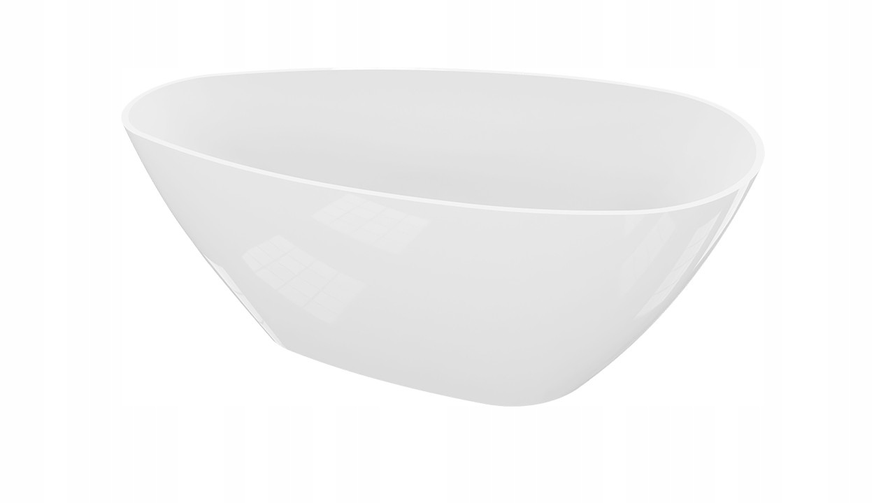 Volně stojící vana Pietra 1500 Snow White Glossy, luxusní styl