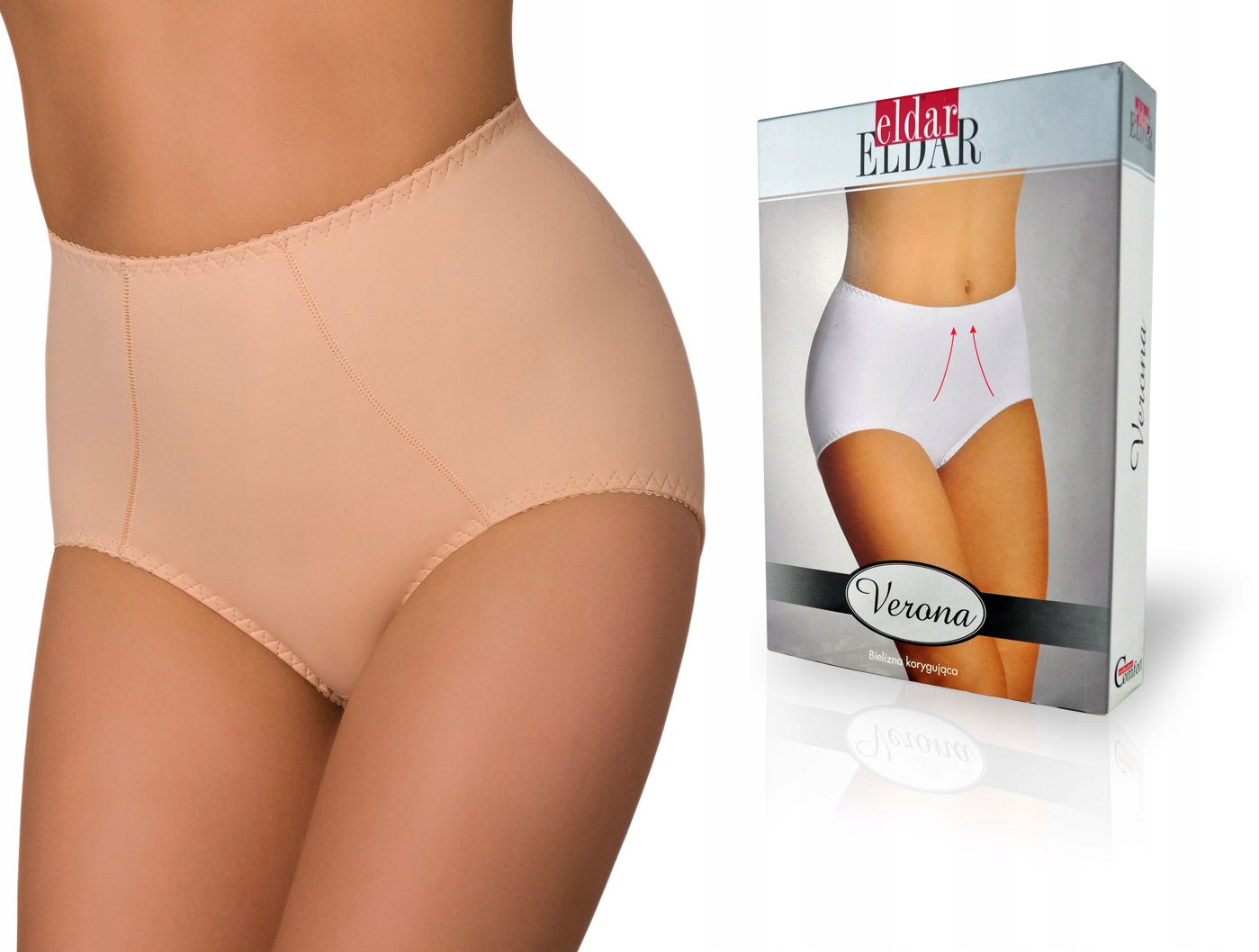 

figi wyszczuplające Beżowe Eldar Verona, 3XL