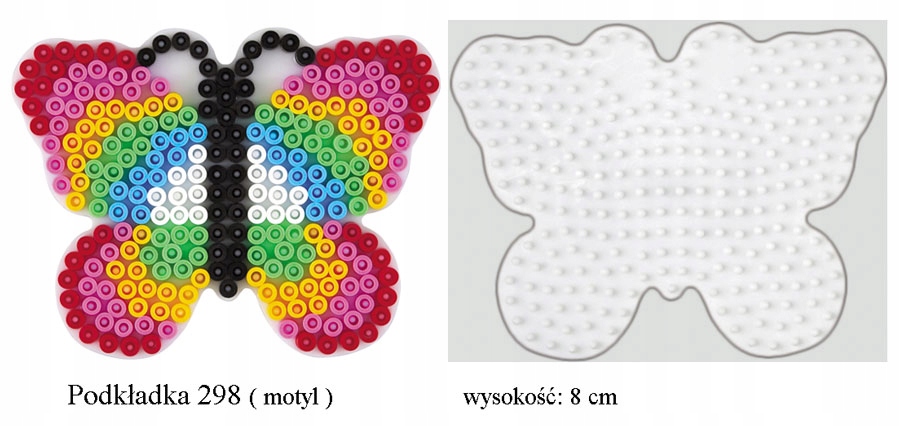 Podkładka szablon motyl do koralików HAMAM MIDI Pyssla EAN (GTIN) 028178298487
