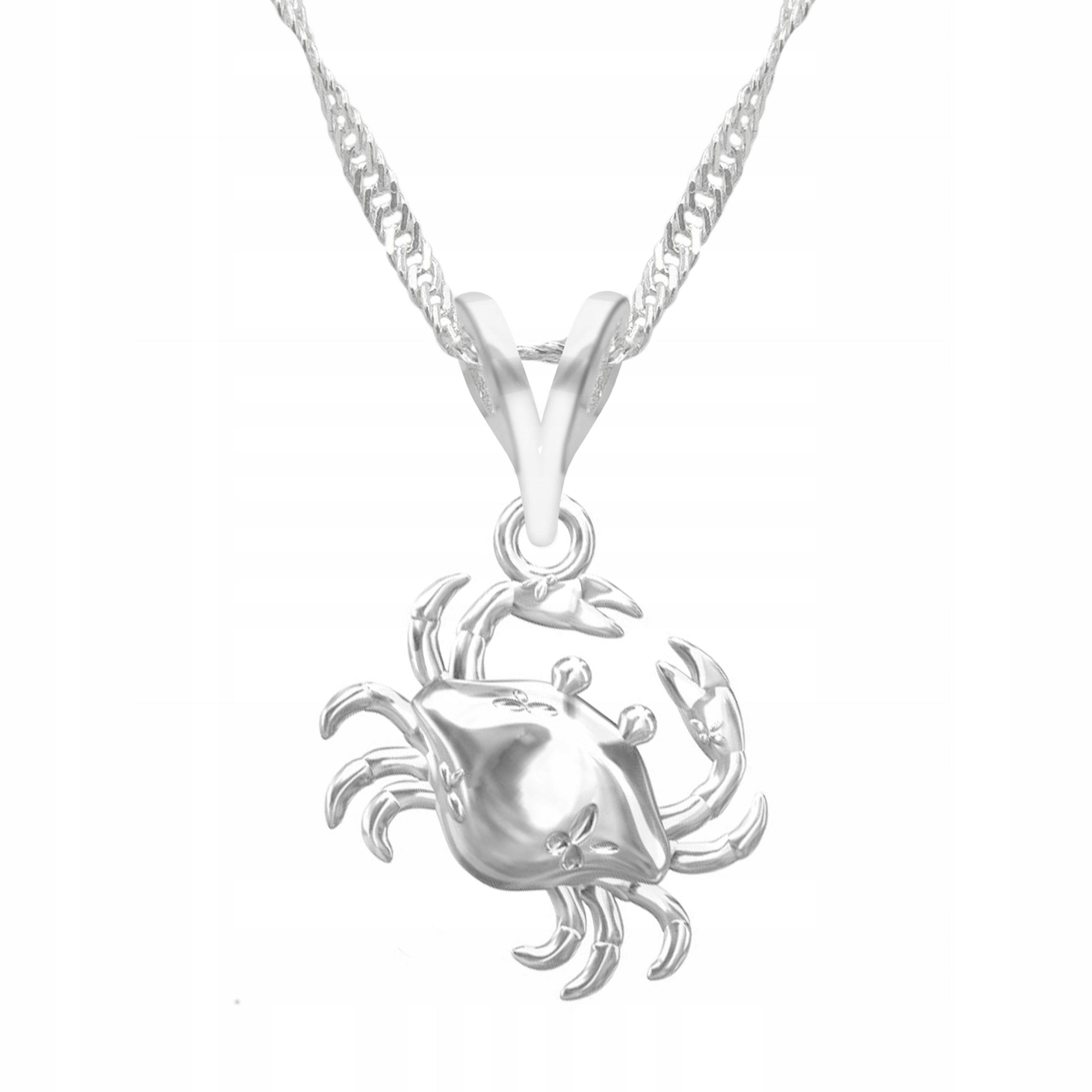 Stříbrný náhrdelník Znamení Zvěrokruhu Rak Korýš Cancer Krab Humr Stříbro 925