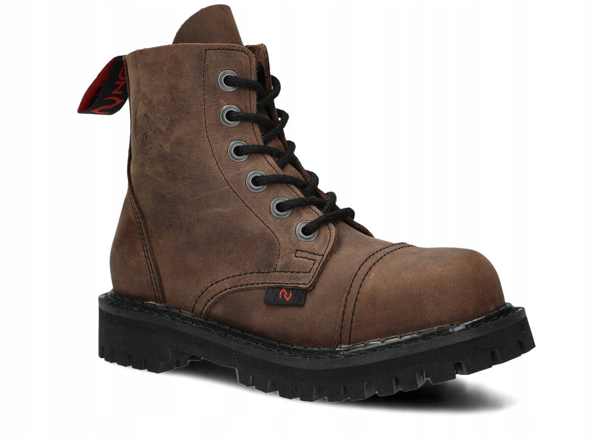 Nagaba 6H Olivová Polské Pánské Kanady Kožené Steel Nose