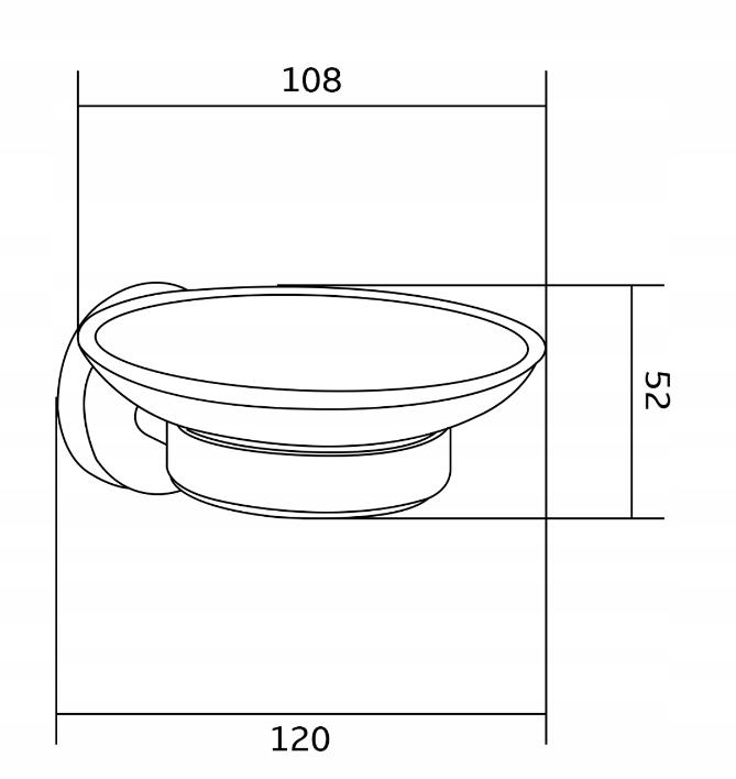 MEXEN REMO ŚCIENNA WISZĄCA MYDELNICZKA CHROM SZKŁO Marka Mexen