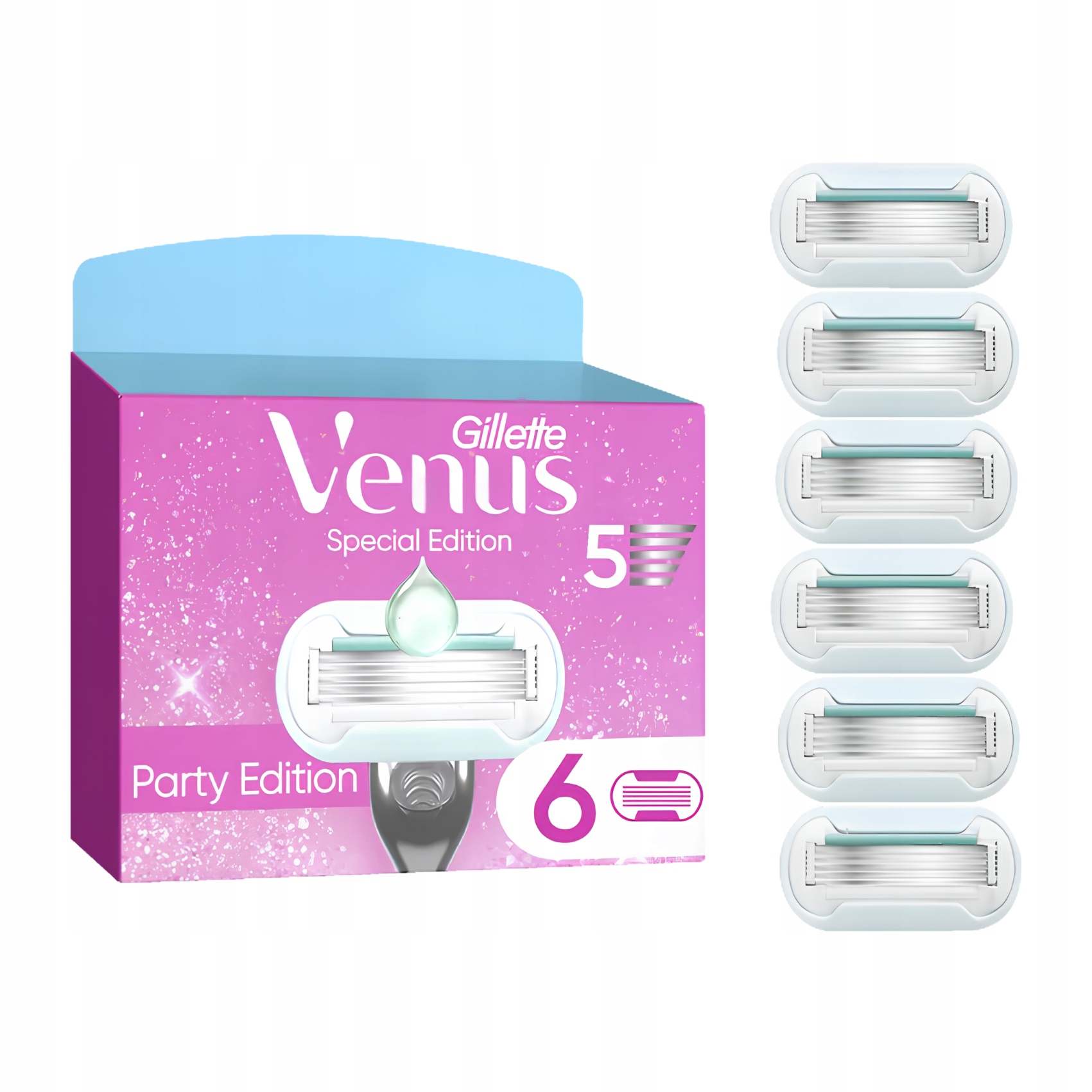 Gillette Venus Party Edition vložky komfort pro citlivou pokožku 6 ks