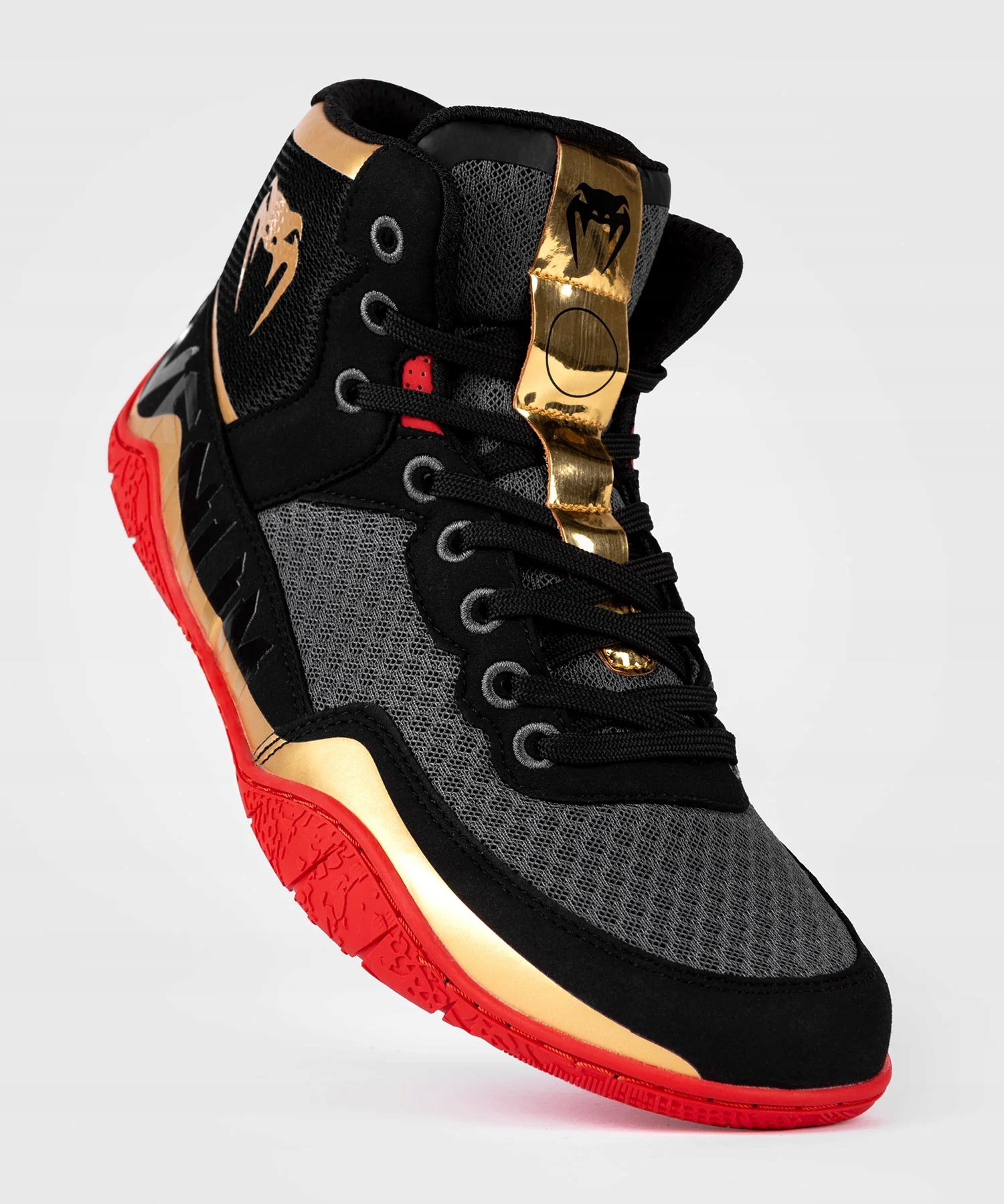 Venum Zápasnické boty Elite Wrestling Black/Gold/Red 43
