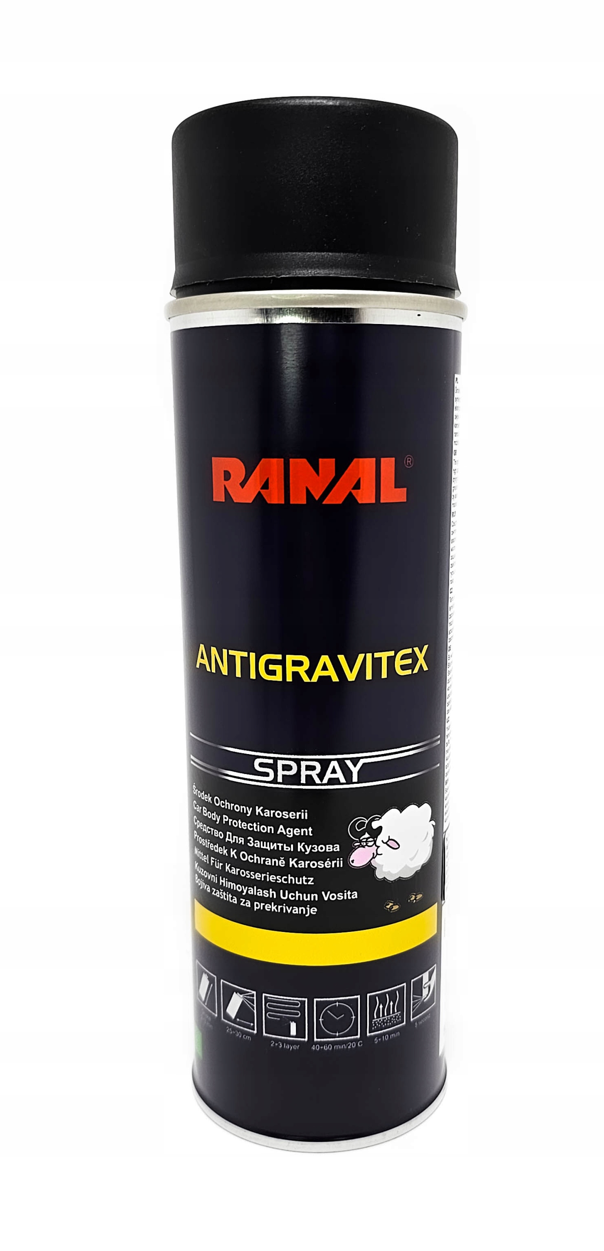 Środek Do Ochrony Karoserii Baranek Czarny Spray