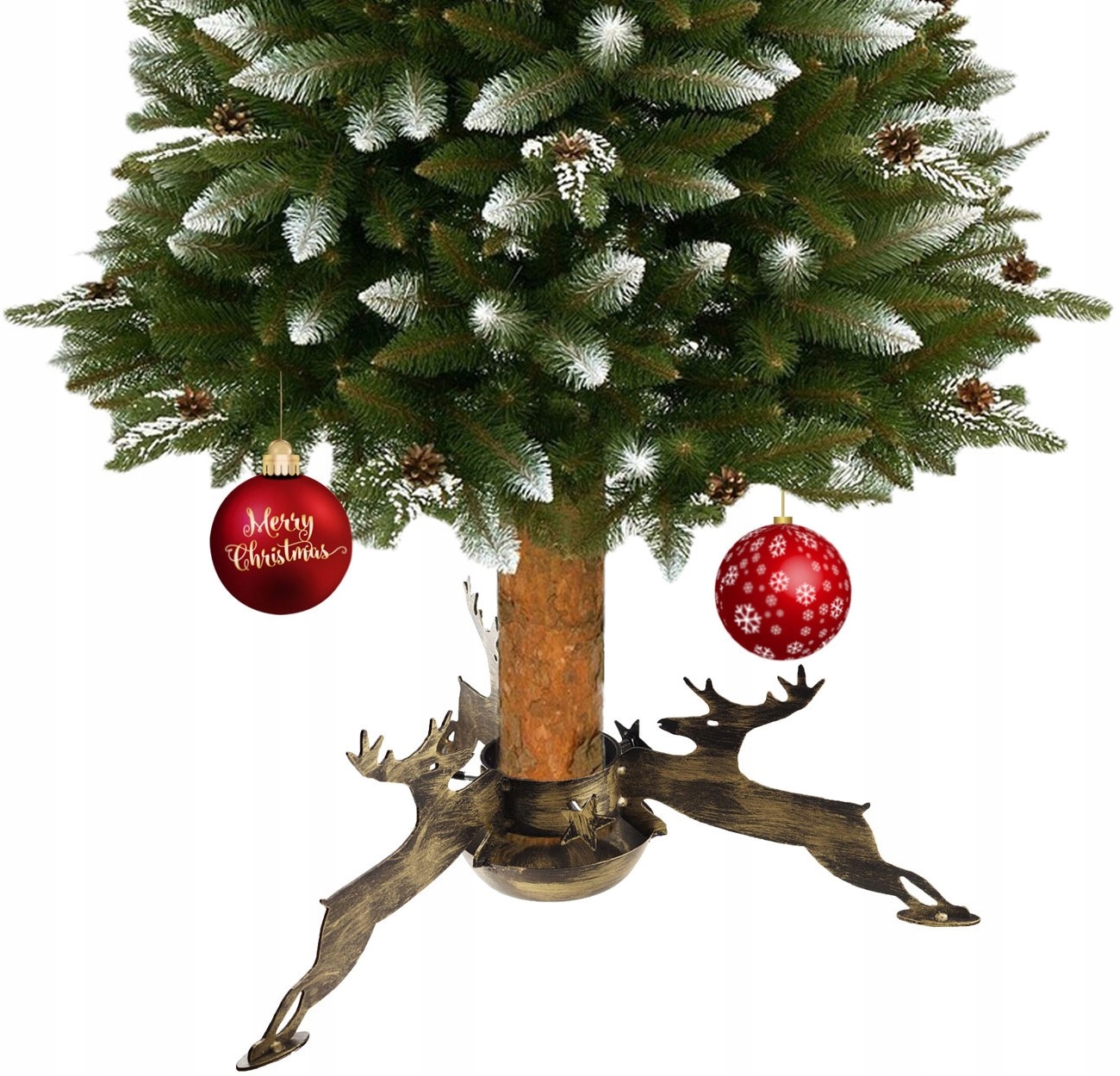 Stojan Na Vánoční Stromek Sob Velký Fi 105 MM Polský Černozlatý Kovaný