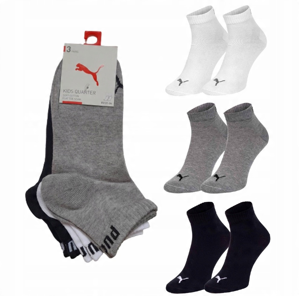 

Skarpety zakostki Puma Premium Kids 3-pack 35/38