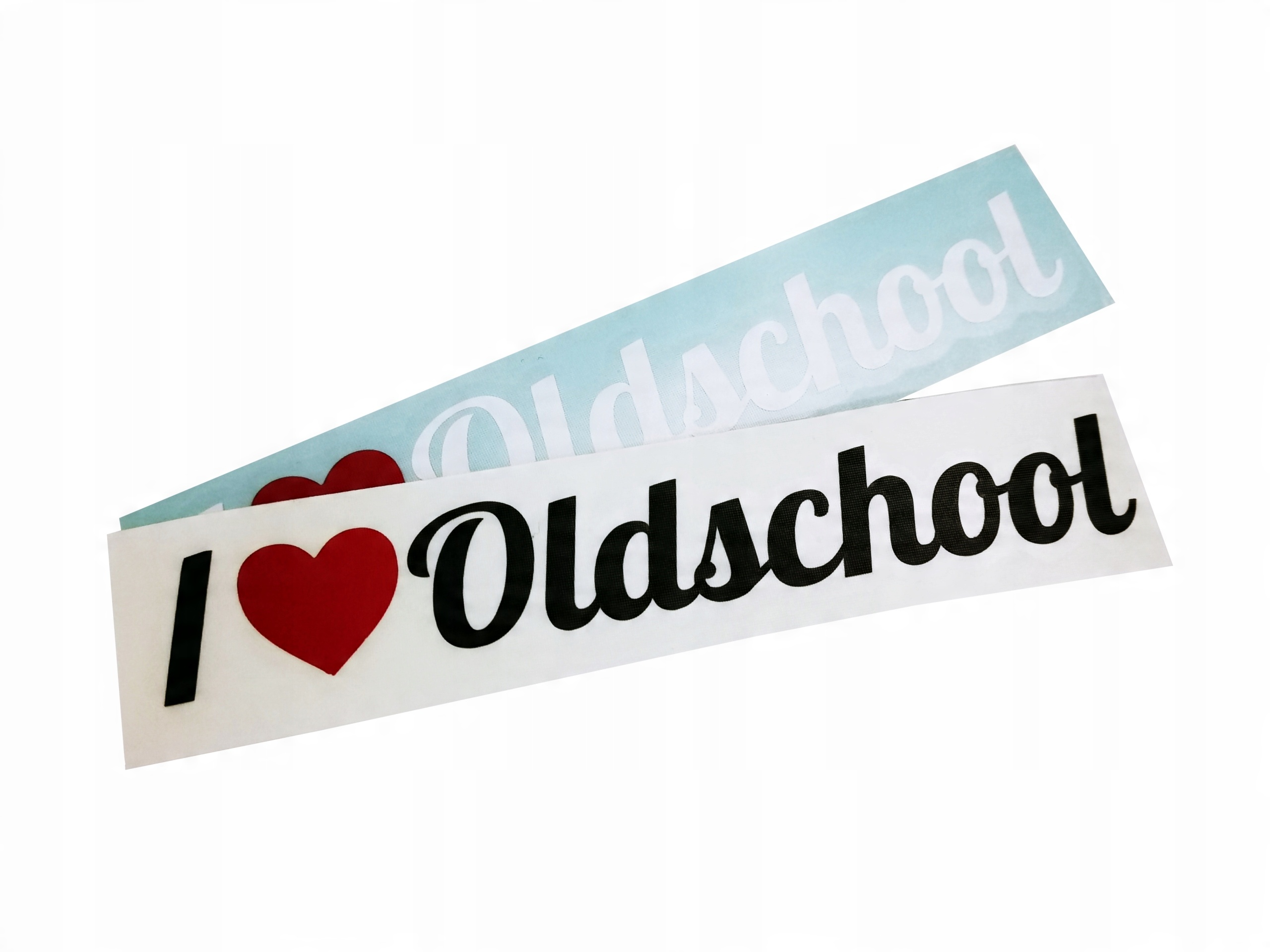 

Naklejka retro I love oldschool ploter