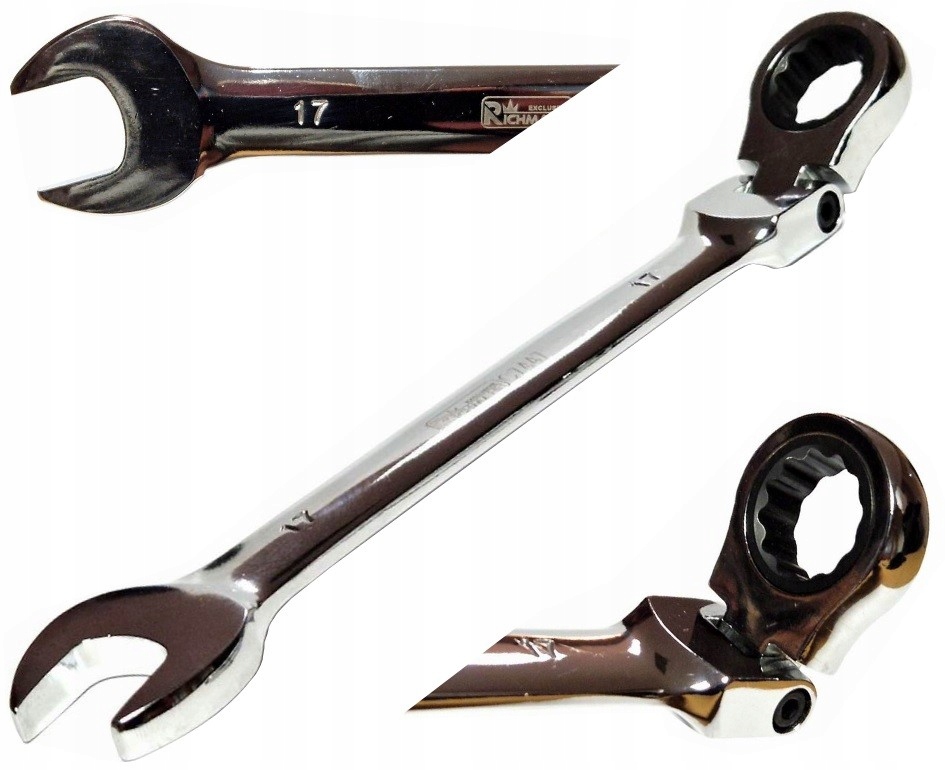 

Klucz Płasko-oczkowy Łamany Z Grzech. 13MM 72 Zęby
