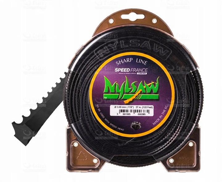 

Mocna Żyłka Tnąca Nylsaw 3.0 mm 37 m Zęby Rekina