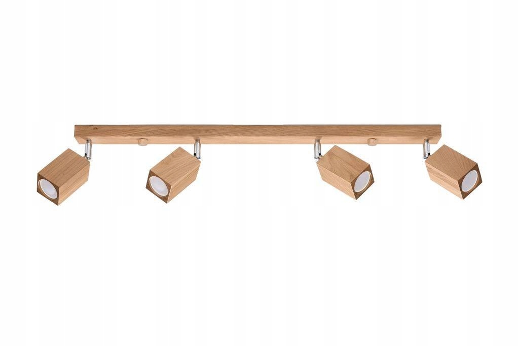 Drevená lampa dubová lišta 4xGU10 Keke Sollux